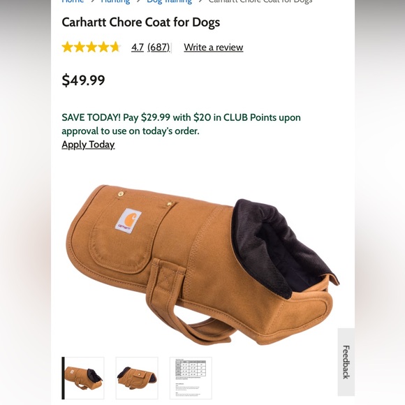 Carhartt Chore Dog Coat size medium - Picture 5 of 5